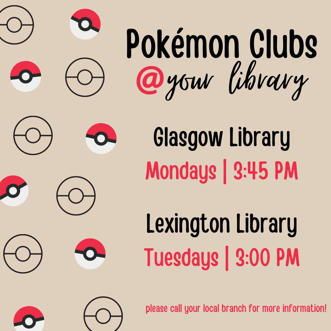 Pokémon Club  Charleston County Public Library